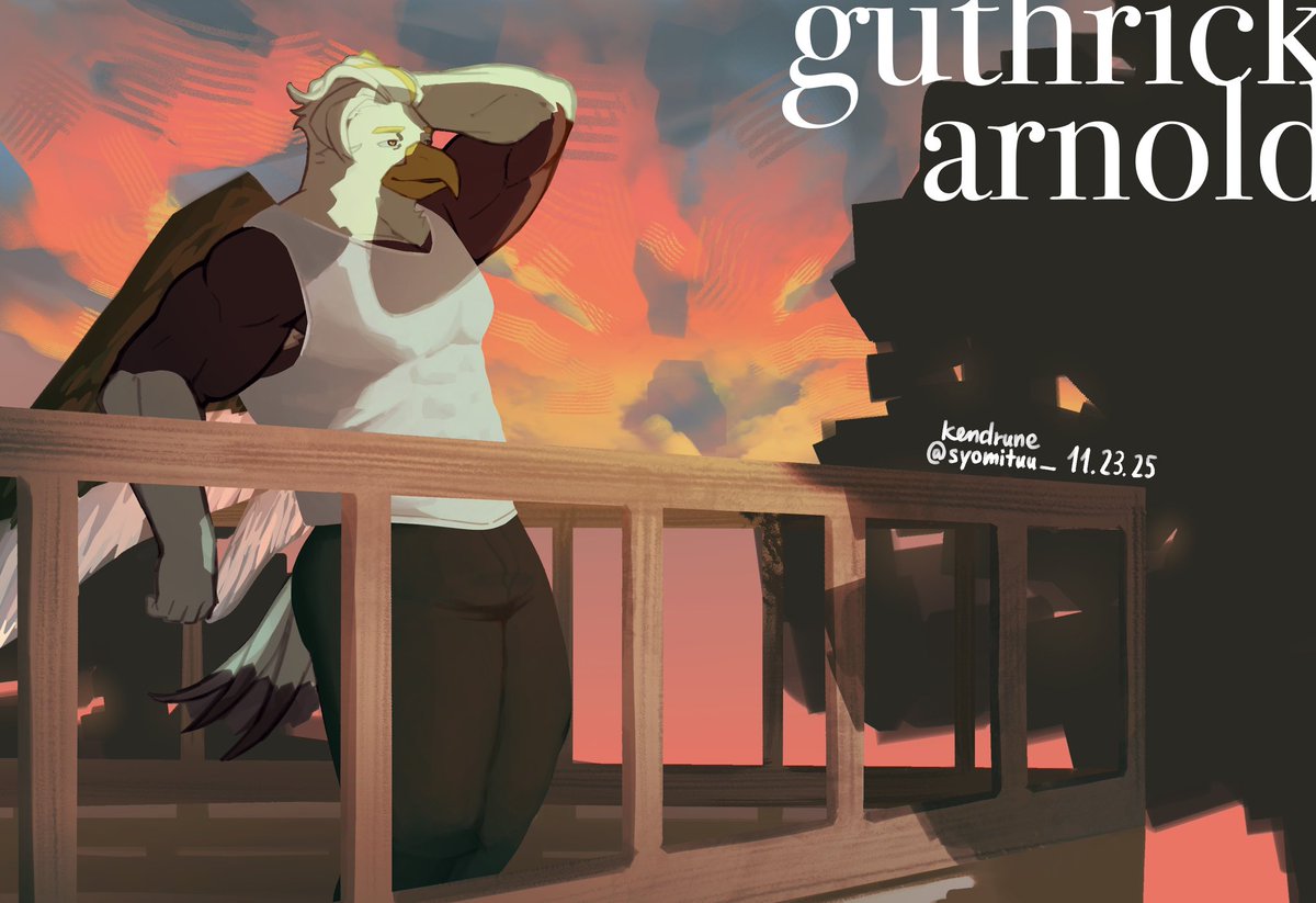 made this to derust because uni has been busy lately </3
here’s to my eagle man 🦅 

#furry #art