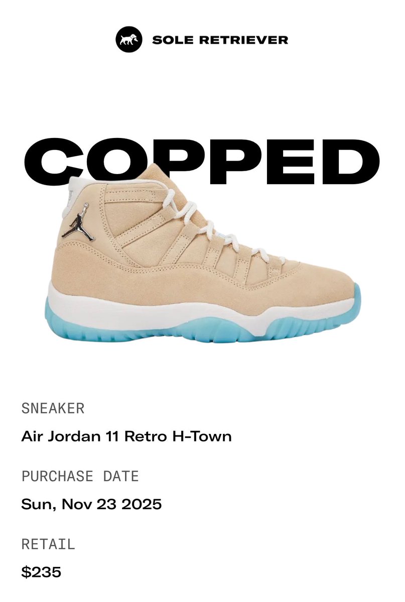 LevelUp993's tweet image. I just copped the Air Jordan 11 Retro H-Town with @SoleRetriever
rtrv.in/share-win