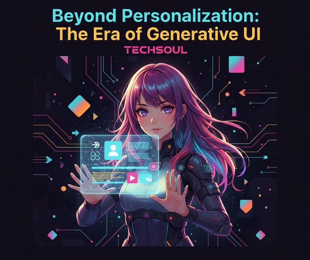 techsoul4's tweet image. The best UI is no UI. 🤯

In 2025, screens don&apos;t just personalize—they predict. #GenerativeUI is now building apps on the fly based on your intent, not a sitemap.

Static menus are so 2024. Are you ready for the fluid web? 🌊

#AI #TechSoul #UXTrends