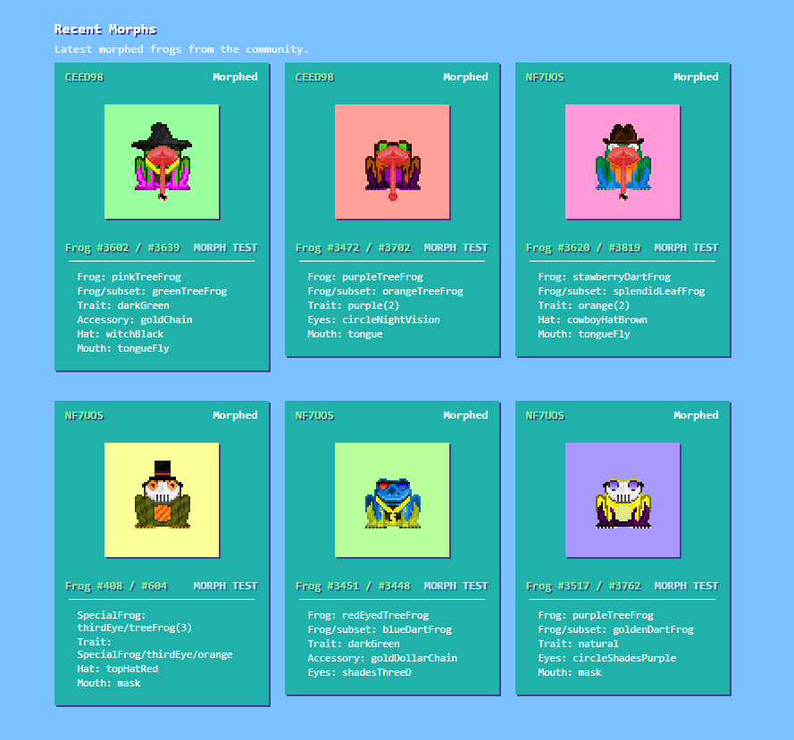 Fresh Frogs NFT tweet media