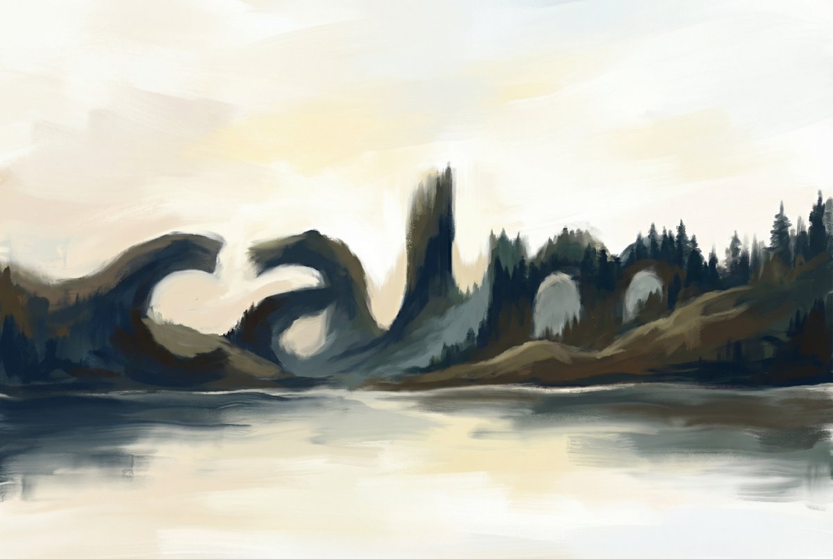 Calm word landscapes