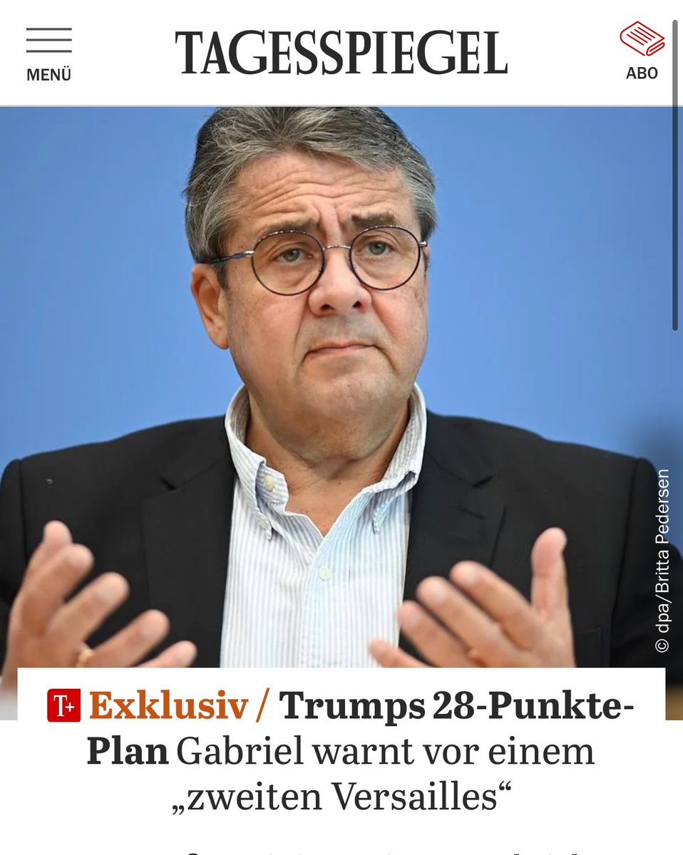 Gabriel warnt vor einem zweiten Versailles. Spricht Gabriel morgen vom „Schandfrieden“? Was kommt als Nächstes? Was passiert morgen um 5:45 Uhr?