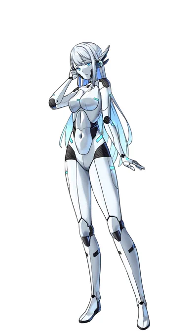 アンドロイド系のキャラ練習