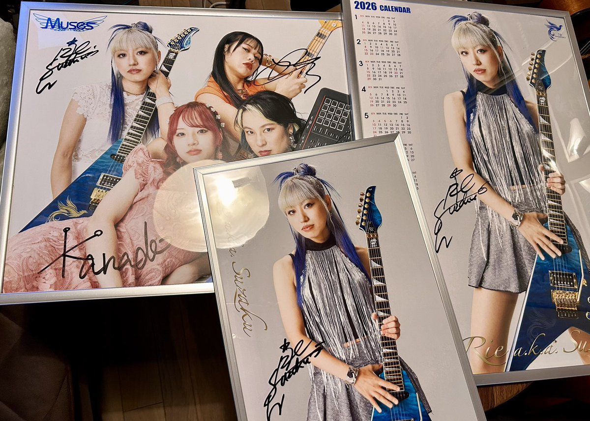 Part 3 … ライブ戦利品✨️ リエさん2026ポスターカレンダー、Muses