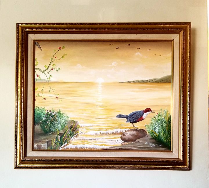 GDesiral's tweet photo. Art of the Day! "SUNSET". Buy at: https://t.co/dhBdPmnf8X https://t.co/z5rx6CPgQn