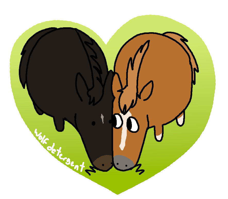 wolfdetergent's tweet image. Grazing together