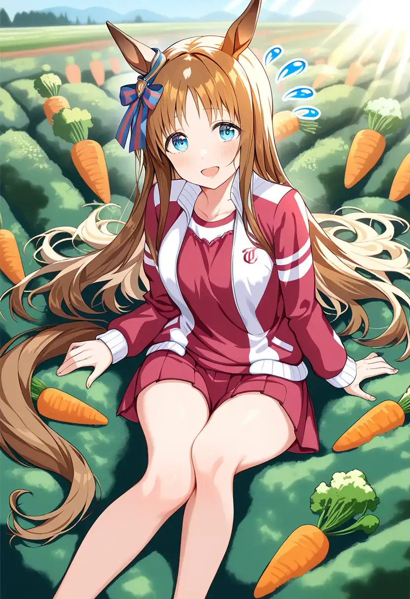 sonicmappy's tweet image. #グラスワンダー
#ウマ娘
今日は何の日
「トレーナーさん、今日はにんじんの日ですよ🎵豊作すぎて収穫大変です💦」
（今日は人参ハンバーグ…💕）