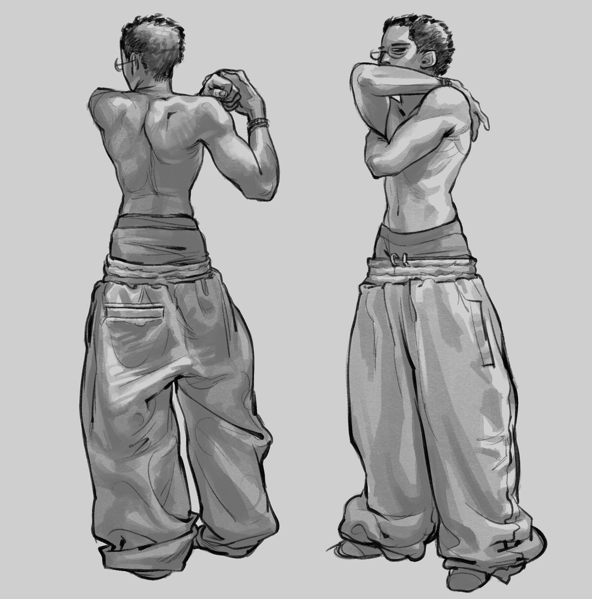 SKULLYtwtt's tweet image. Quick study, I love sagging