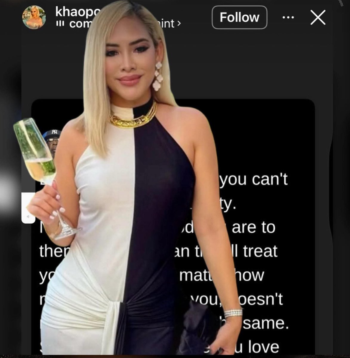 skongki2000's tweet image. ▪️ข้าวโพด เพื่อนสนิทนอกวงการของ “นานา” โพสต์ IG ล่าสุดว่า...

“ชีวิตสอนให้รู้ว่า เราไม่สามารถควบคุมความซื่อสัตย์หรือความภักดีของใครได้
ไม่ว่าเราจะดีกับเขาแค่ไหน นั่นก็ไม่ได้แปลว่าเขาจะดีกับเราเหมือนกัน ไม่ว่าเราจะให้ความสำคัญกับเขามากแค่ไหน…