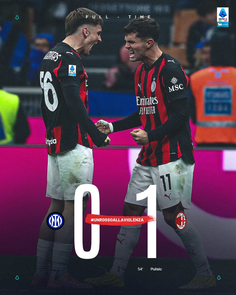SerieA_Lawas's tweet photo. Hasil @SerieA

📌 Inter 0-1 Milan

Sesuai prediksi. Ribka JKT48 pake baju merah hitam di hari pertandingan, kota Milan berubah jadi merah hitam. 
Gol tunggal dari Massimo Ambrosini membuat Milan sudah menyelesaikan setengah dari target nya musim ini.  Sisanya bonus. 

Oiya, Hakan Sukur gagal cetak gol dari titik penalti. 

Perlu belajar dari Andrew Jung nih.