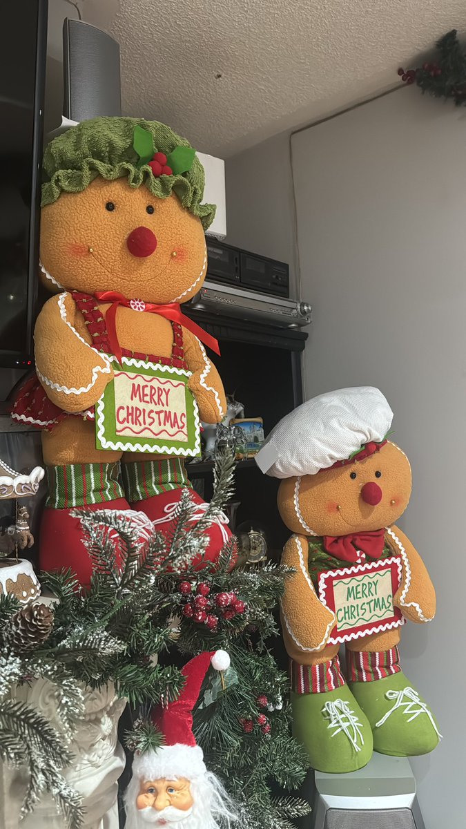 devisinghh1's tweet image. My husband got me this cute ginger bread couple 😍🥹💝
