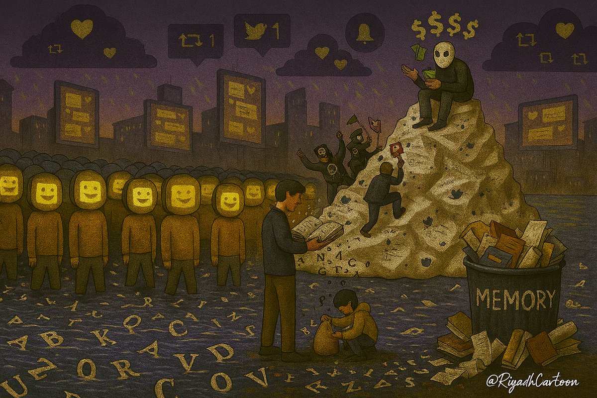 RiyadhCartoon's tweet photo. Only he/she who writes against the current survives. https://t.co/4tIPU7Nlnp