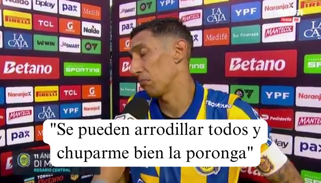 biannme's tweet image. Para el que no la escuchó di maria dijo esto