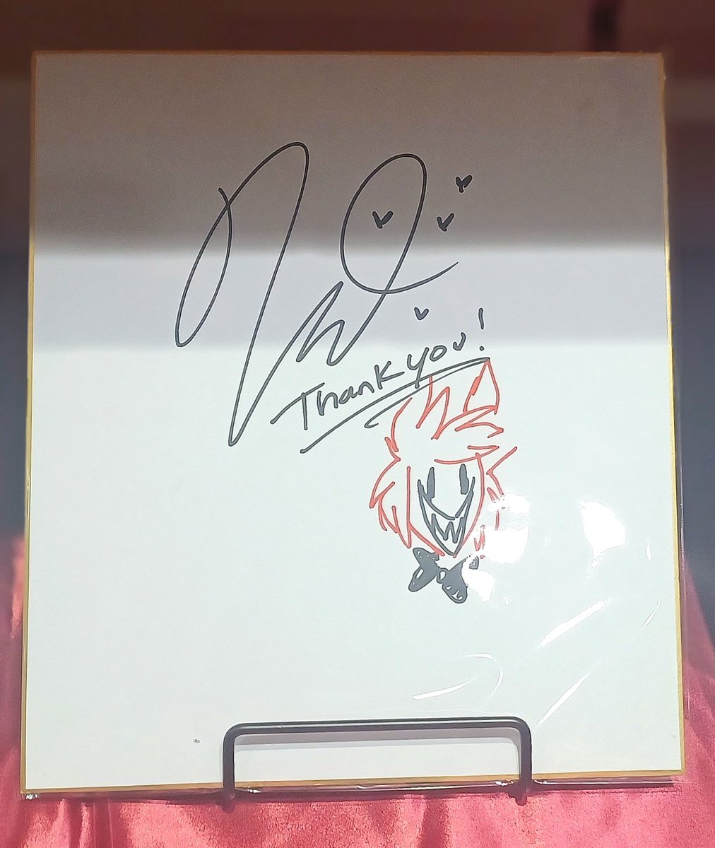 HazbinHotel アニメイトカフェ大阪店で撮ったサイン色紙ですが、誰の