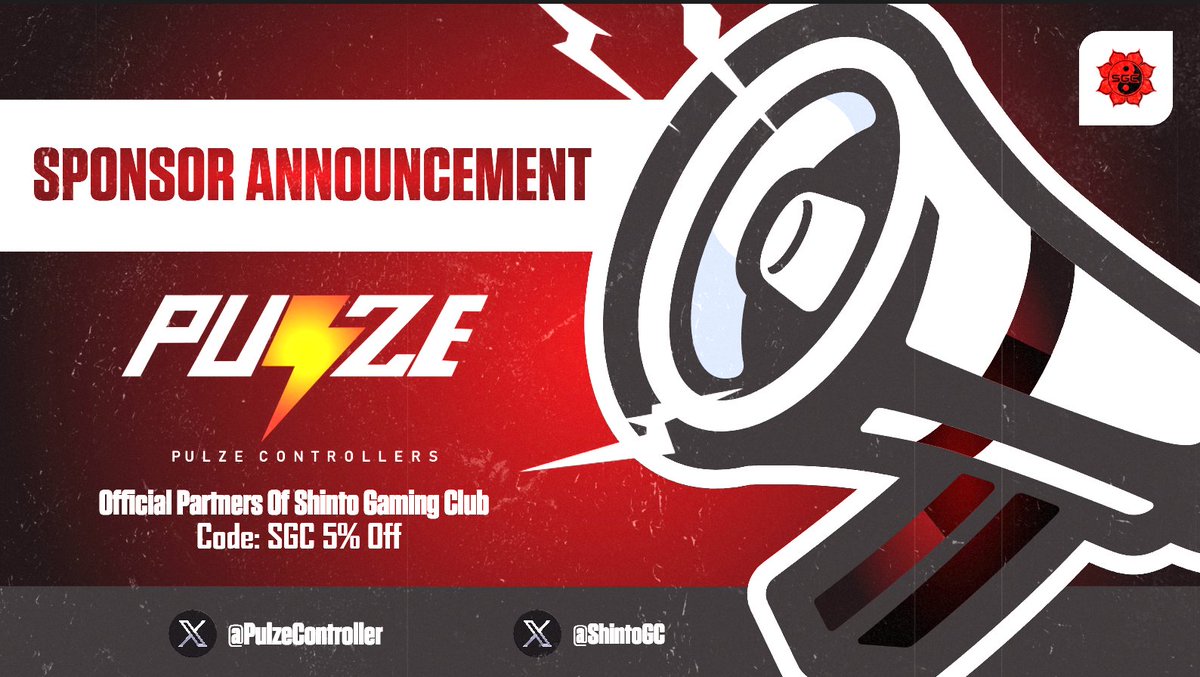 ShintoGC's tweet image. 🚨Sponsorship Alert!!!🚨
With the end of a great weekend it&apos;s time to level up your gameplay with the best in the game. We&apos;ve teamed up with @PulzeController to bring you your best gameplay on the field. Use code SGC for 5% Off

pulzecontrollers.com