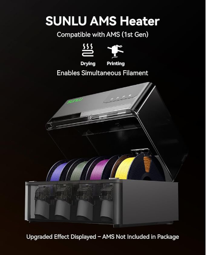 SUNLU_3D's tweet photo. Canada Exclusive — AMS Heater Promo! 
  Upgrade your SUNLU AMS Heater and you’ll receive 4 spools of filament for FREE or use our special promo code at checkout! 
  🎁Perfect time to enhance your setup and get more value.  only 2 spots📷😀
#deal #sunlu #3DPrinting https://t.co/SAyd0UEuP1
