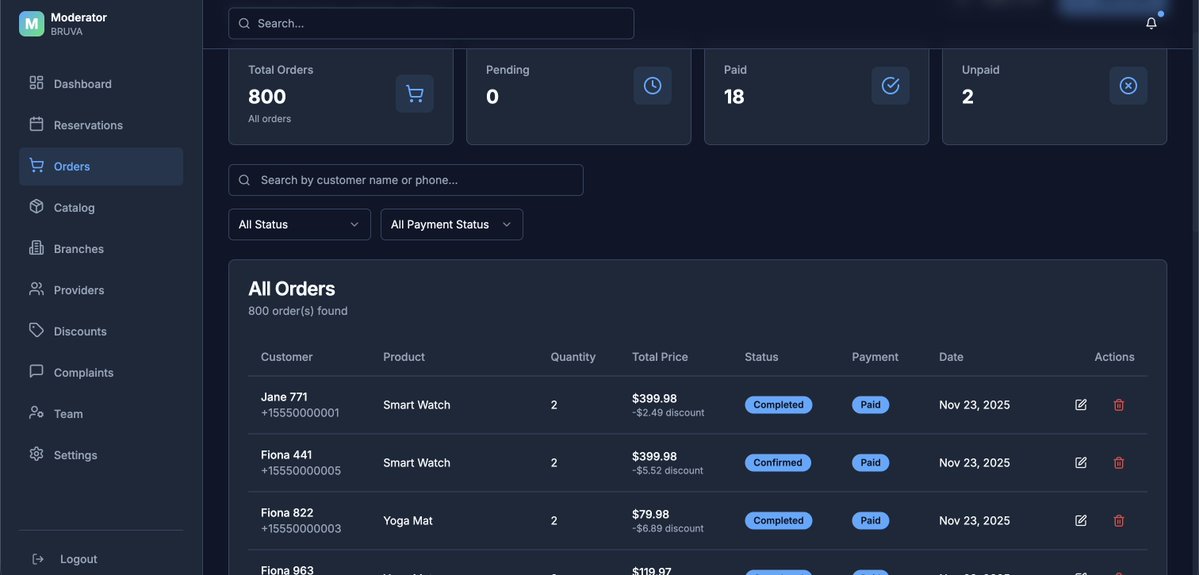 NaderIsmaiel's tweet image. 🚀 Sneak peek of the Moderator beta!
A unified dashboard for orders, reservations, branches, staff, discounts &amp;amp; more — all in one place.
AI-powered automation for WhatsApp, Instagram &amp;amp; Facebook is next.
moderator.bolt.host
 getting started. 👀
#SmallBusiness  #instagramhack