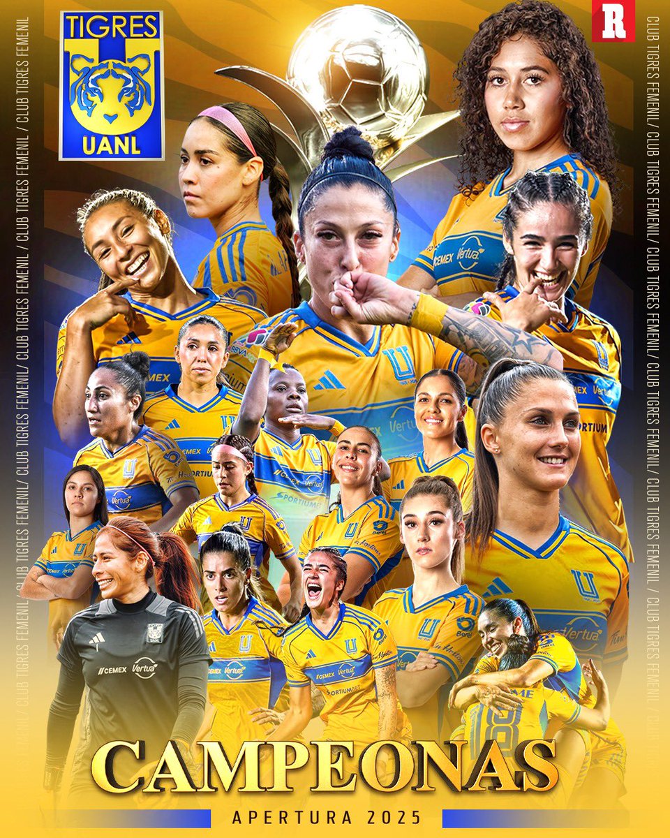 𝑺𝑰𝑬𝑻𝑬 𝑽𝑬𝑪𝑬𝑺 𝑪𝑨𝑴𝑷𝑬𝑶𝑵𝑨𝑺 🐯 

¡Las Amazonas vencen al América y ganan en el Global 4-3! 🏆
Son las reinas de la Liga MX Femenil. 

Las Águilas son doblemente subcampeonas.