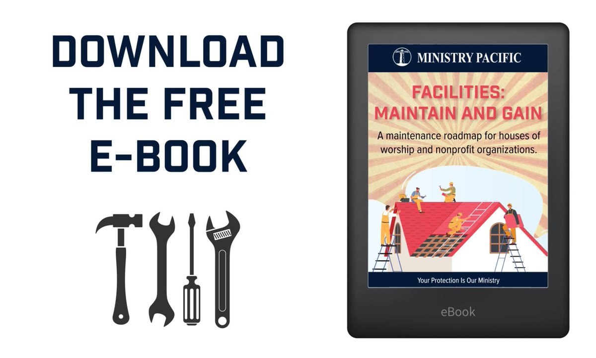 MinistryPacific's tweet image. Facility upkeep seems like a great idea – at least until we get to the fine print. Does it mean fixing things after they break? Or making sure they don&apos;t break in the first place? A proactive approach for houses of worship is always better than a reactive response. It&apos;s...