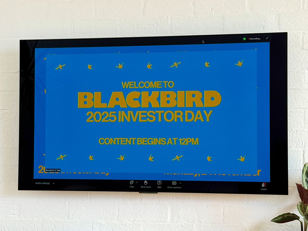 It’s <a href="/blackbird/">Blackbird</a> investor day. Time to find out what I’m worth 😉