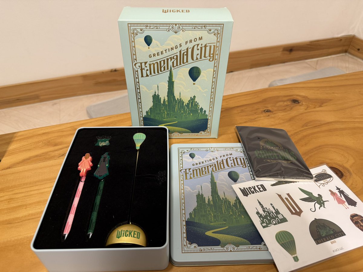 My Wicked for Good merch I picked up in South Korea🩷 I ended up