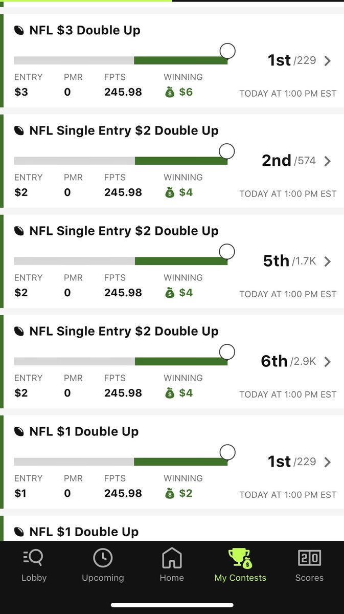airbarrett's tweet photo. .@EstablishTheRun after playing DFS for 7-8 years I finally binked a few GPP’s… oh, wait… #kingGPPbroNOT @adamlevitan @evansilva https://t.co/EewMainROl