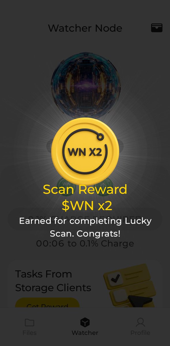 🚀 Big win on DeNet! My Watcher Node has just detected a file ready for extra copies in the DeNet Storage network, earning me some token rewards!

📱💰 Join with my link and start earning: links.denet.app/mobile?referre…

Enter my code: 0x470763fc41087fe2f4ab6c3b662fb89a2ac3ff76