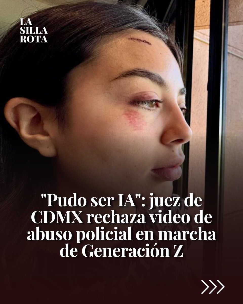lasillarota's tweet image. Daniela Toussaint, detenida durante la marcha del 15 de noviembre convocada por la llamada Generación Z, documentó 39 minutos de su arresto y asegura que ahí se muestran golpes, amenazas y el uso de gas lacrimógeno. Sin embargo, el juez Joel Garduño rechazó la videograbación al…