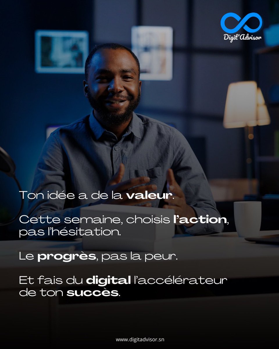 digitadvisor's tweet photo. Avance avec courage et laisse le digital propulser ton succès.

Avec DigitAdvisor, transforme tes idées en projets concrets et performants.

https://t.co/nUpoOUPezD

#MondayMotivation #DigitAdvisor #Digital #Innovation #Progrès #BusinessGrowth #DigitalTransformation https://t.co/3zUnNTwvAE