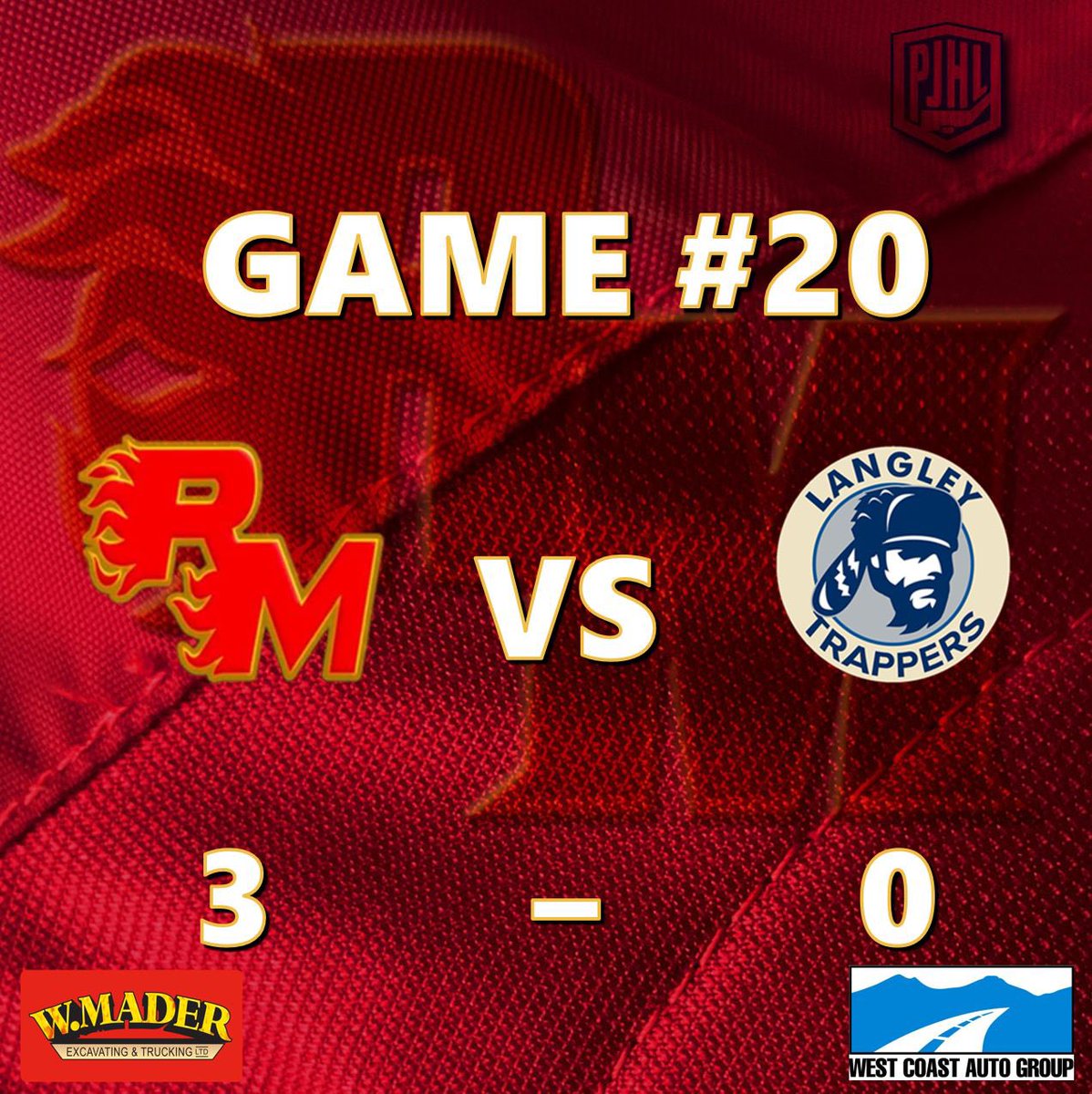 3-0 W @ The Lodge!

Matthew Candusso stops 37 of 37 for the W, the 🍩 and the hard hat!

Brayden Yee with 🥊 and the Champ of the Game Belt!

Next up is Langley Friday night back at The Cam!

🔥🔥🔥🔥