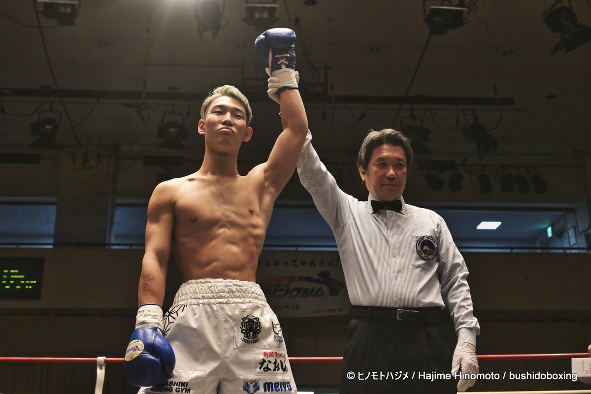 bushidoboxing's tweet image. 2025.10.28/後楽園ホール/DANGANプロモーション
TOKYO EYE SERVICE &amp;amp; みついもの里 Presents DANGAN 4回戦トーナメント
★ ライト級 4回戦
プロ 3戦1勝(1KO)1敗1分
×#舞明徳（31／#FUNABASHI）
　1Ｒ（0：54）ＴＫＯ
プロ 3戦2勝(2KO)1敗(1KO)
◎#塩崎優人（19／#渡嘉敷）