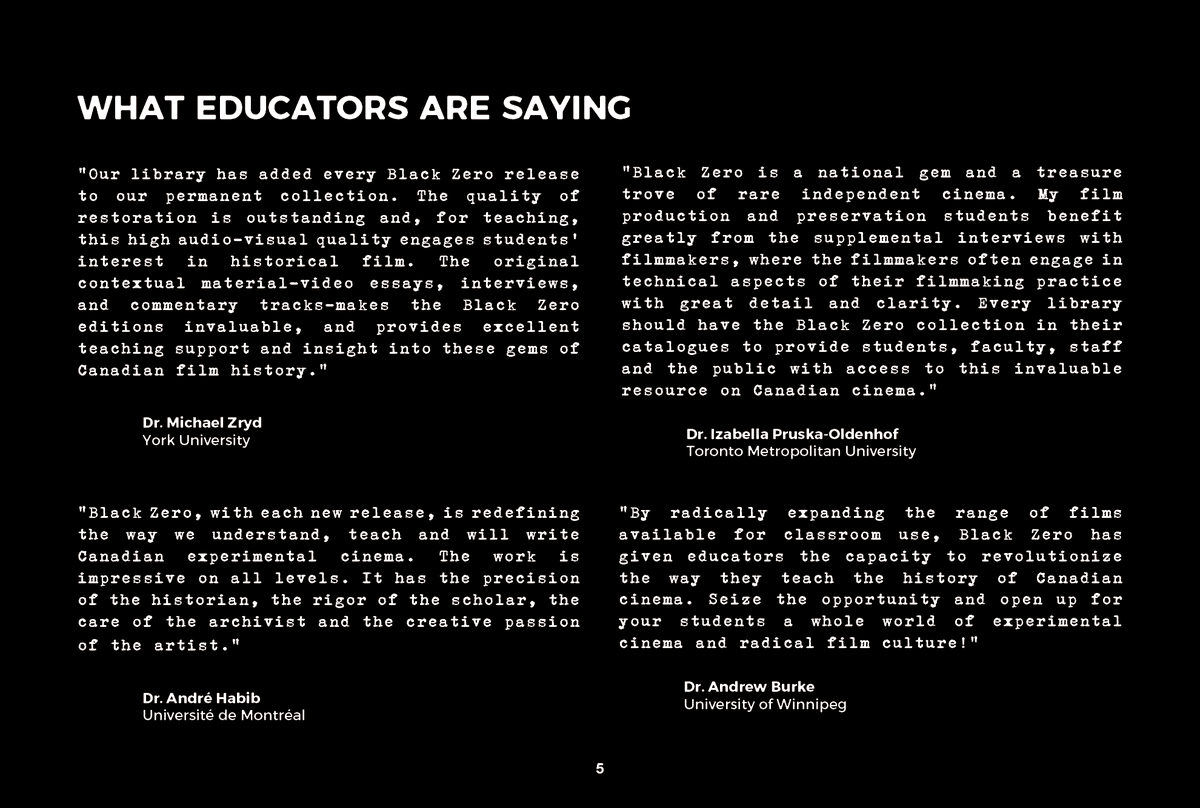 blackzerodisc's tweet photo. Black Zero educational licenses are a major win for indie cinema in higher education. Our licenses include all bonus features for in-catalogue streaming. If you're a student or professor, encourage your librarians to get in touch with us about our affordable DSL-PPR licenses! https://t.co/MSzQHoXc3o