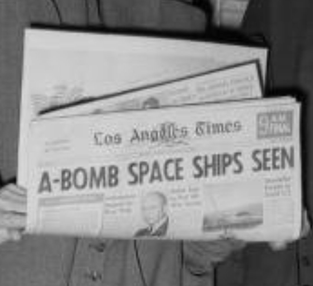 CharmCityUFO's tweet image. A-Bomb Space Ships Seen 1945 #ManhattanProject