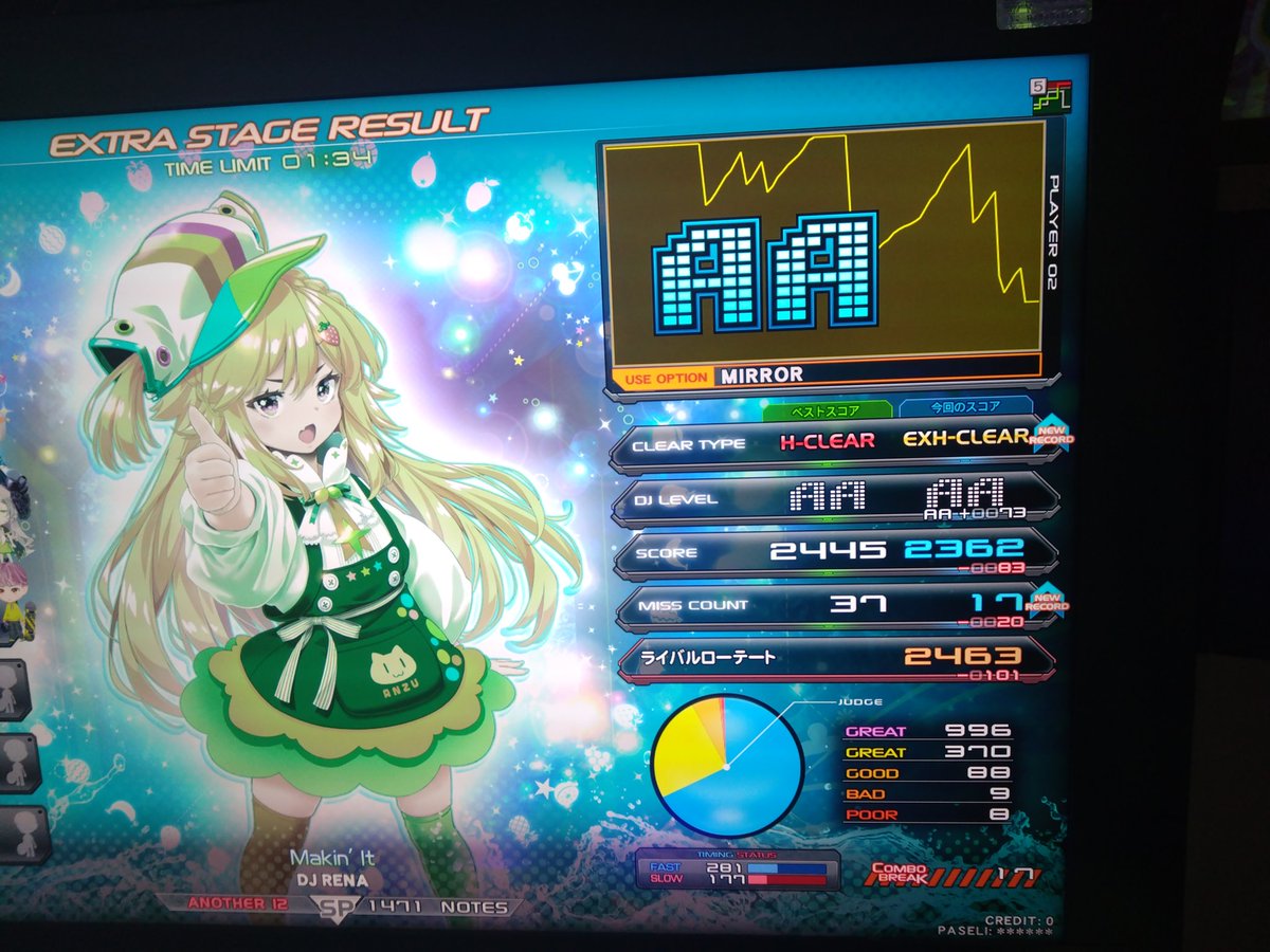 _tanuki_c's tweet image. 音ゲー大好きすぎるので2日間の合同練習終わったあとにMakin`it をエクハした