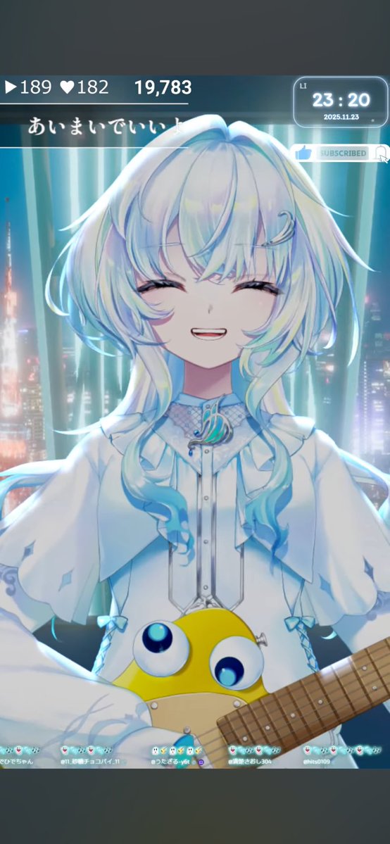 Akkiy31162574's tweet image. やはり、しのぴの弾き語りいいなぁ〜
羊文学の塩塚モエカさんとは、また違った色を出していて、とてもチルエモでした〜(*´꒳`*)

しのちゃん、歌枠配信の度にどんどん上手くなっていくし、無事復活したようで良かった

#幽音しの