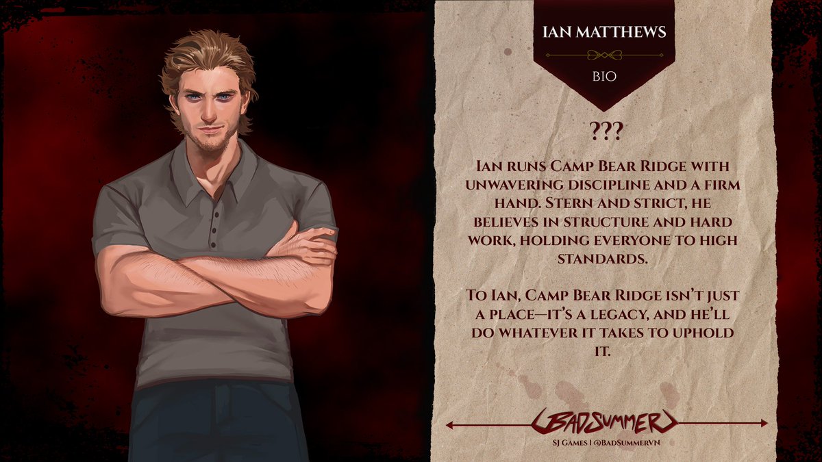 Coryashby4's tweet photo. Been awhile since I shared some love for my boy Ian! But with #badchristmas cast being announced I want remind you to go enjoy #badsummer on steam right now to wet that appetite!! https://t.co/myXGKV6z4H
