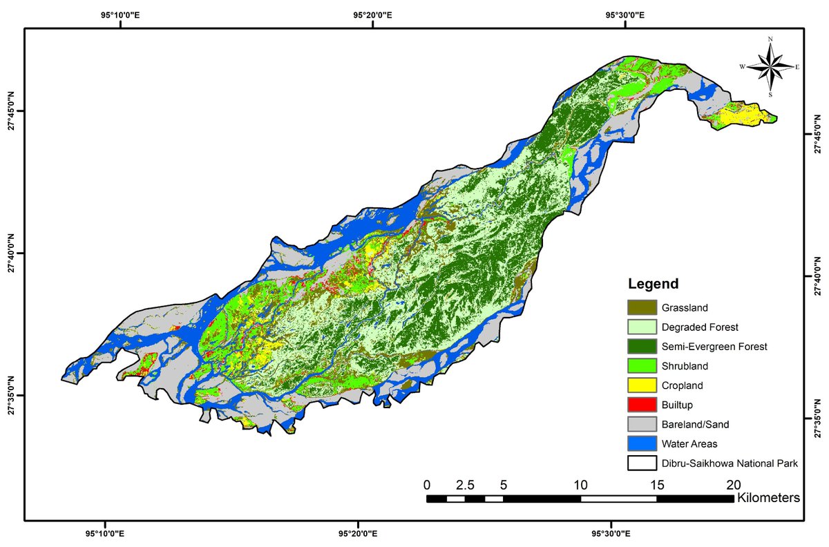 #Grasslands in Flux: A Multi-Decadal Analysis of #LandCover Dynamics in the Riverine Dibru-Saikhowa National Park Nested Within the #Brahmaputra Floodplains
mdpi.com/2673-4834/6/3/…
by Imon Abedin, Tanoy Mukherjee, Shantanu Kundu, Sanjib Baruah et al
#ProtectedAreas #RemoteSensing