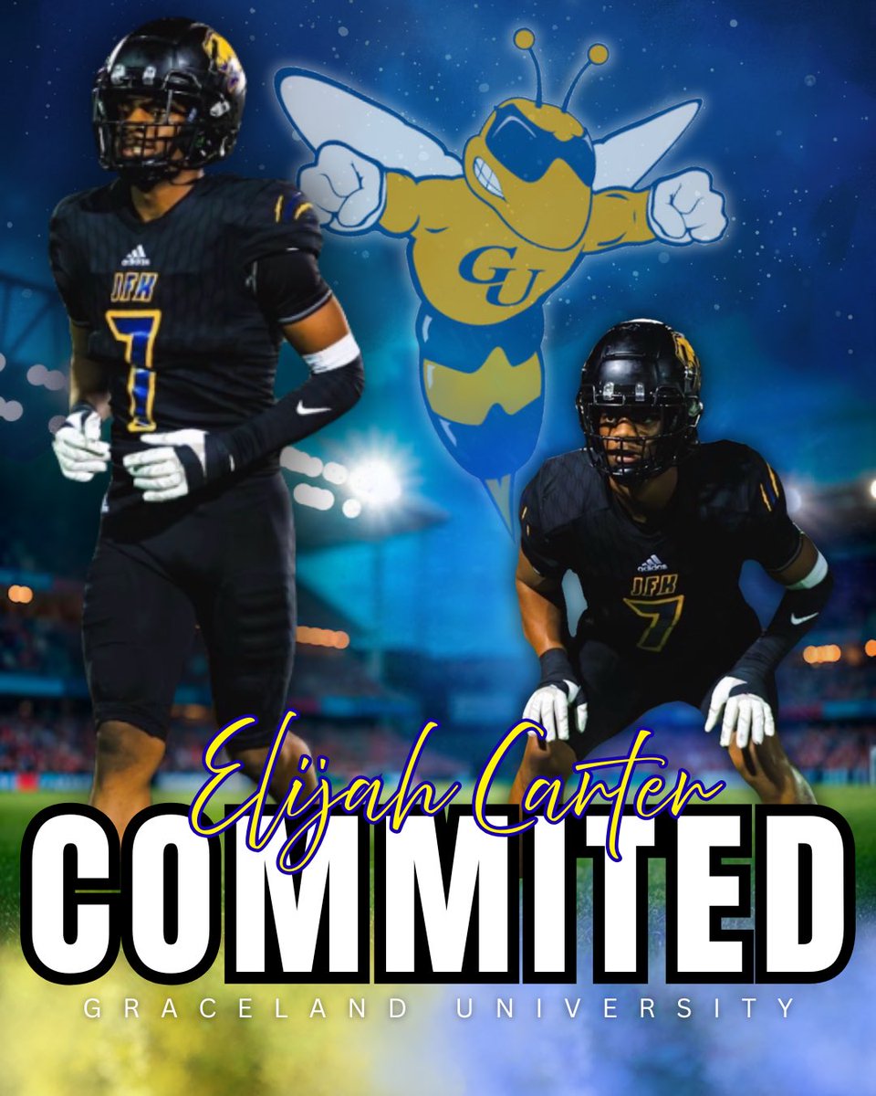 blessed and honored to say that i’m committed to <a href="/GracelandFB/">Graceland Football</a> <a href="/coach_tblack/">Tirerell Bonner</a> <a href="/eo1of1/">Ethan Owen</a> <a href="/RecruitLouisian/">Recruit Louisiana™️</a> <a href="/LAvsAllYall/">Louisiana vs. All Y’all</a>