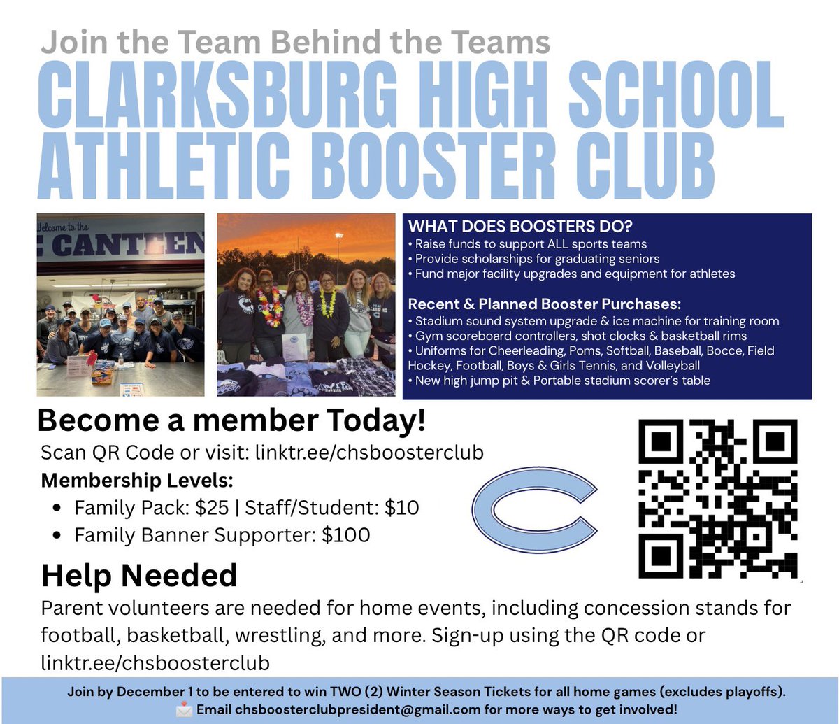 Clarksburg HS Boosters tweet media