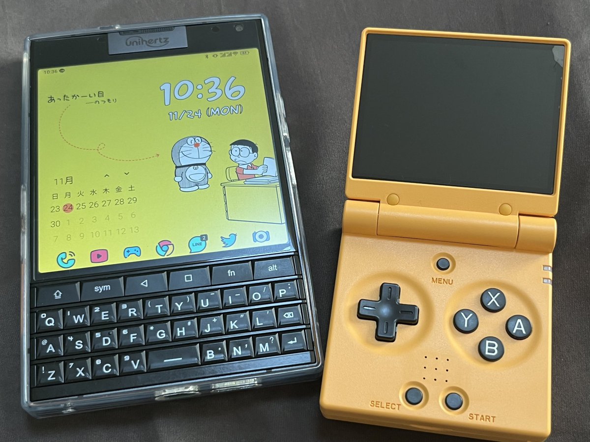 miyoo mini flip届いた！これはキャワワだわ！ 色味もミヨミニイエロー