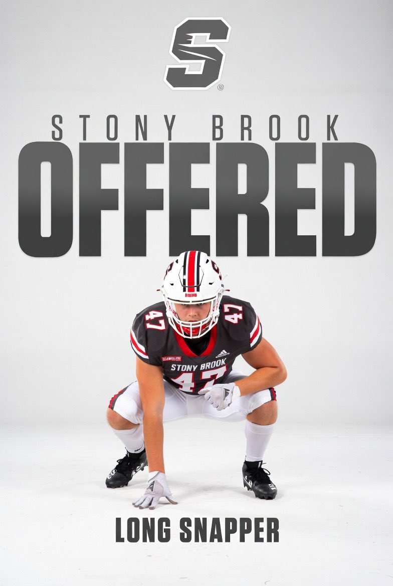 I’ve been dreaming about this moment…

Today it finally became real.

Extremely grateful to earn a Division 1 offer from <a href="/StonyBrookFB/">Stony Brook Football</a> 🌊🐺

Thank you <a href="/CoachElliott19/">Kevin Elliott</a> and <a href="/CoachBarberSBU/">Billy Barber</a> for believing in me and giving me this opportunity. I won’t take it for granted. 

This is
