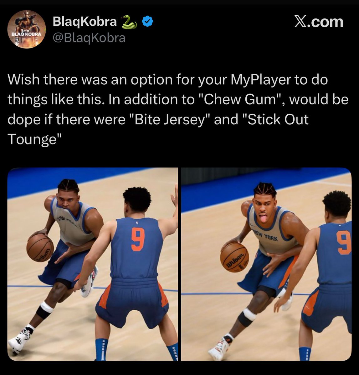 AyCartiii's tweet image. every game i play is against someone with a robot timing their shot but we’re worried about biting our jersey 

ok