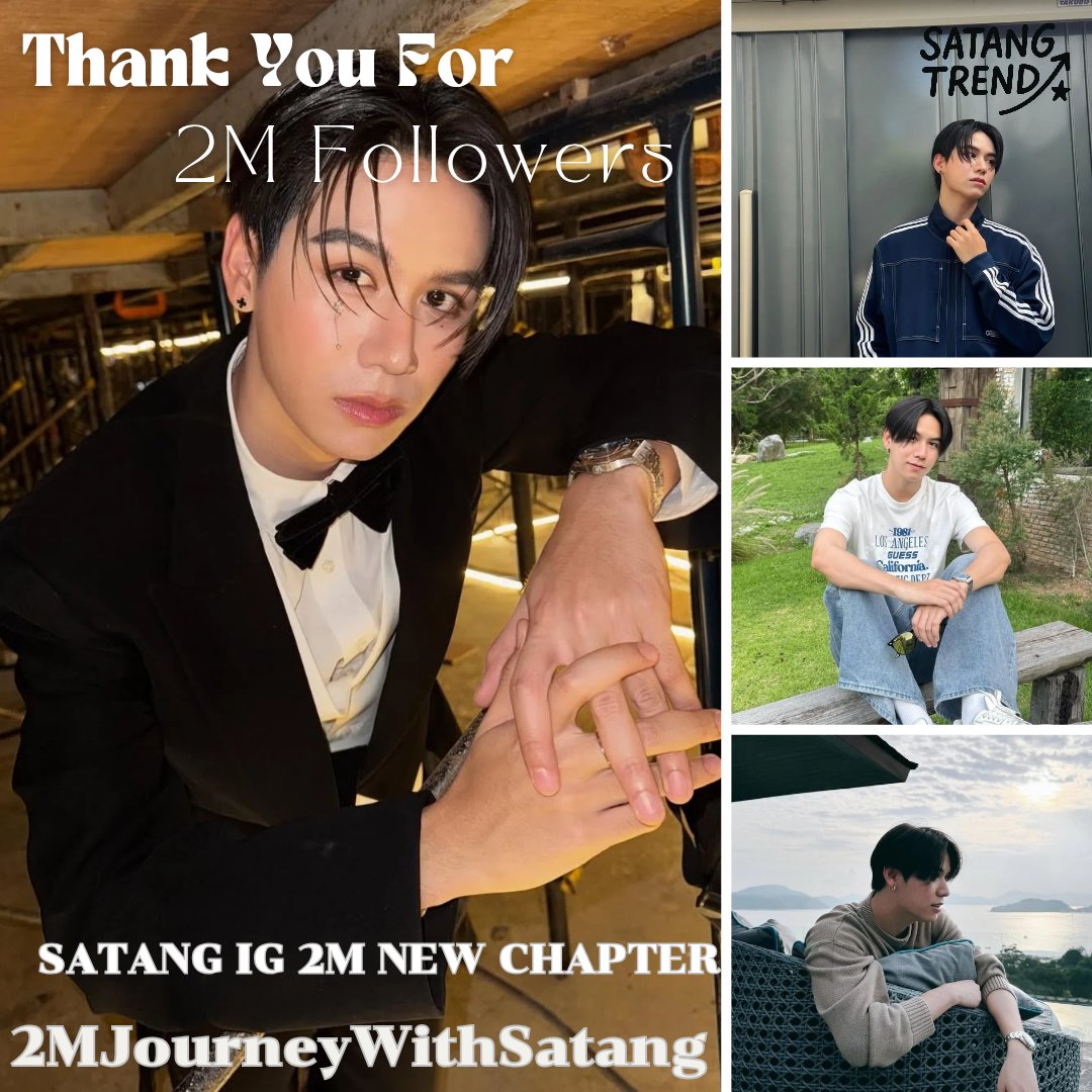 Satangtrend's tweet image. เย้ๆ ยินดีกับสตางค์ด้วยนะครับ ที่มีคนรักมากมายขนาดนี้  ต่อจากนี้ขอให้มีคนรักเพิ่มขึ้นเยอะๆ พวกเราจะเป็นพื้นที่ปลอดภัยให้เอง ขอให้มีความสุขสมหวังตลอดเลยน้า 💙😊😊

SATANG IG 2M NEW CHAPTER

#2MJourneyWithSatang