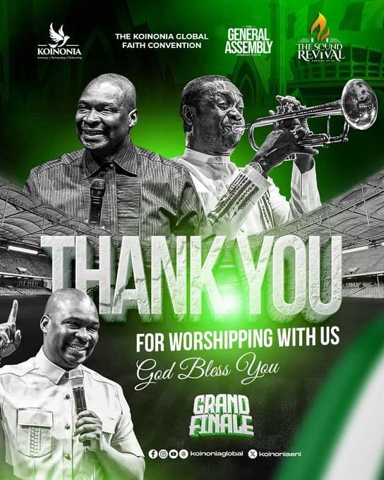 THANK YOU FOR JOINING US AT THE GENERAL ASSEMBLY/SOUND OF REVIVAL NIGERIA 2025!