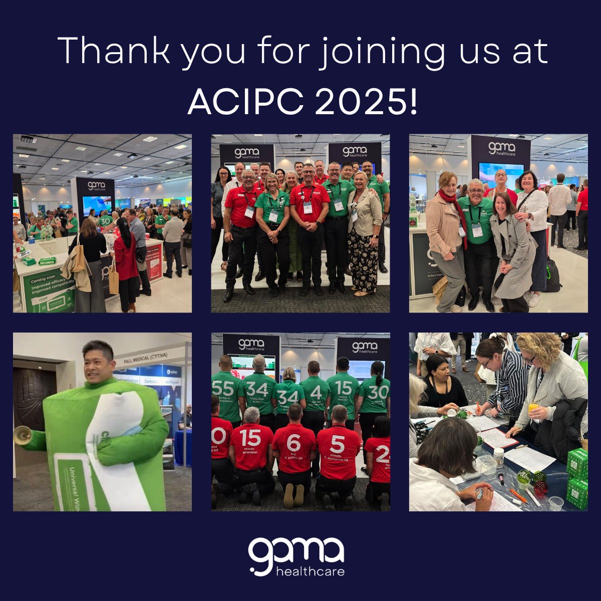𝗧𝗵𝗮𝗻𝗸 𝘆𝗼𝘂 𝗳𝗼𝗿 𝘁𝗵𝗲 𝗲𝗻𝗲𝗿𝗴𝘆, 𝗰𝘂𝗿𝗶𝗼𝘀𝗶𝘁𝘆, 𝗮𝗻𝗱 𝗰𝗼𝗻𝗻𝗲𝗰𝘁𝗶𝗼𝗻 𝗮𝘁 𝗔𝗖𝗜𝗣𝗖 𝘁𝗵𝗶𝘀 𝘆𝗲𝗮𝗿! 
Let’s keep working together to reduce healthcare-associated infections and make a real difference.
#ACIPC2025 #GAMAHealthcare