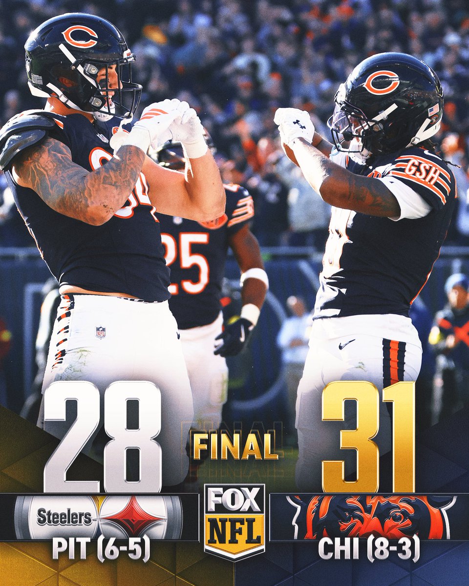 BEAR DOWN 🐻🐻

The @ChicagoBears have now won 8 of their last 9 games! 🔥 