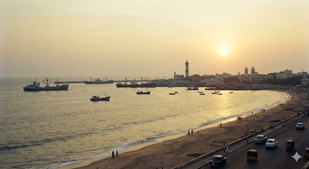 subanthore's tweet image. “Create an image at 13° N, 80° E, October 4, 1979, 16:37 hours.”