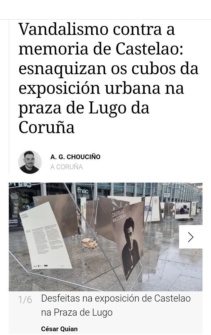 MonchoGallecia's tweet photo. Seguides a ter medo de Castelao , #Facistas ...

Sabedes que o seu legado esta moi por riba de vós , #Fascistas ..

Castelao será hoxe mañan e sempre Galiza , #Fascistas ..

Nunca ides poder con Castelao, #Fascistas ...

Porque el sempre estará em nós e moi por riba de vós ... https://t.co/sVRMbzjwDr