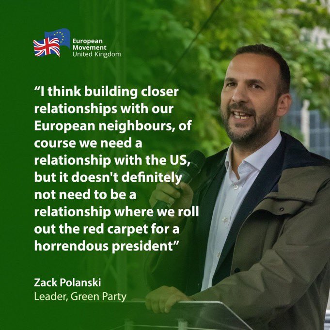 CharlotteCGill's tweet image. The EU lobby really wants Zack Polanski in place. So much EU lobbying is about promoting open borders! Not a coincidence that Euromove (which has had considerable funding from Soros) has Caroline Lucas as Co-President. Greens are the ticket to open borders.