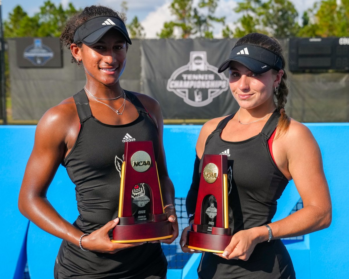 Your 2025 NCAA Women's Doubles National Champions 🐺🏆